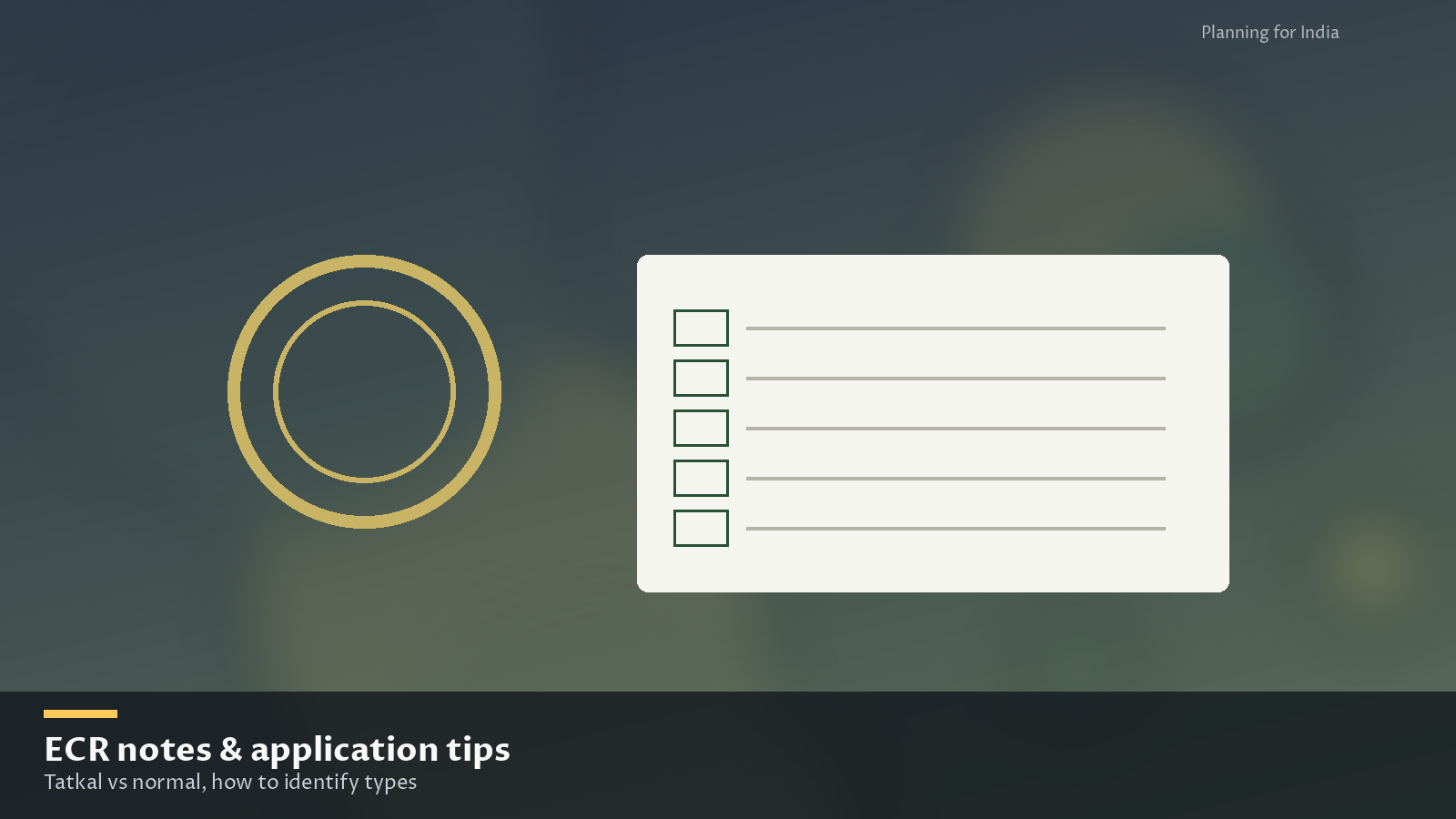 Application checklist for different types of passports in India